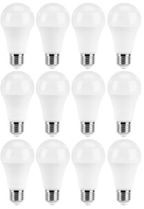 Pack de 12 ampoules LED E27 11W blanc lumière du jour Luminea