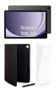 Tablette tactile Android Samsung Galaxy Tab A9+ 64 Go coloris graphite avec étui de protection avec verre trempé et stylet pour Samsung Galaxy Tab A9+ de la marque Urban Factory 